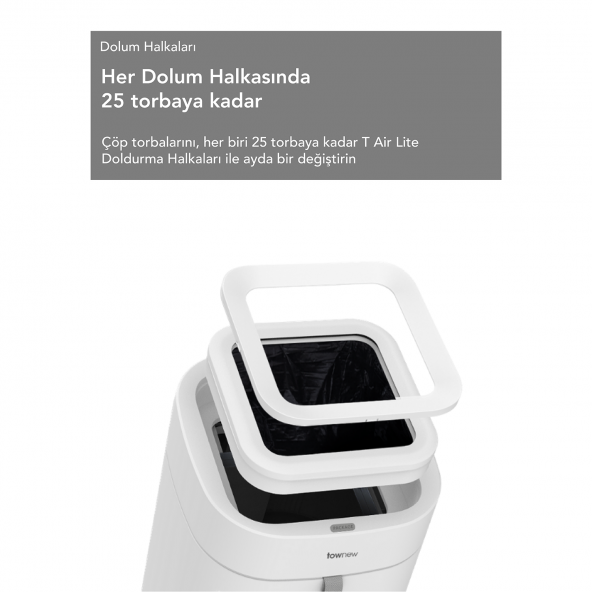 Townew T Air Lite Tam Otomatik Akıllı Çöp Kovası - 2