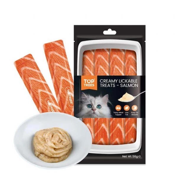 Top Trees Kedi Ödül Krem Somon Balıklı 4x14gr