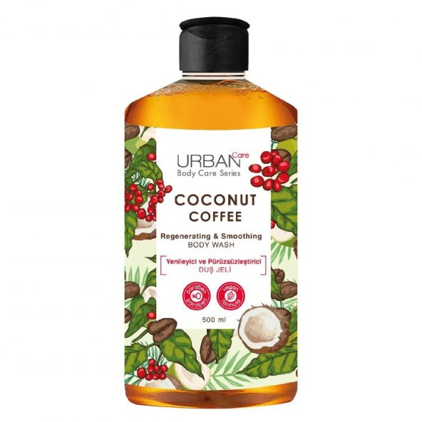 Urban Care Coconut Coffee Yenileyici ve Pürüzsüzleştirici Duş Jeli 500 ml