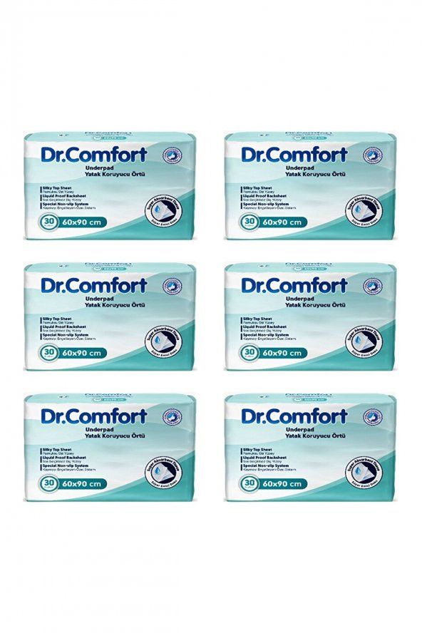 Dr.Comfort 60 x 90 CM Yatak Koruyucu Örtü 30lu x 6 180 Adet