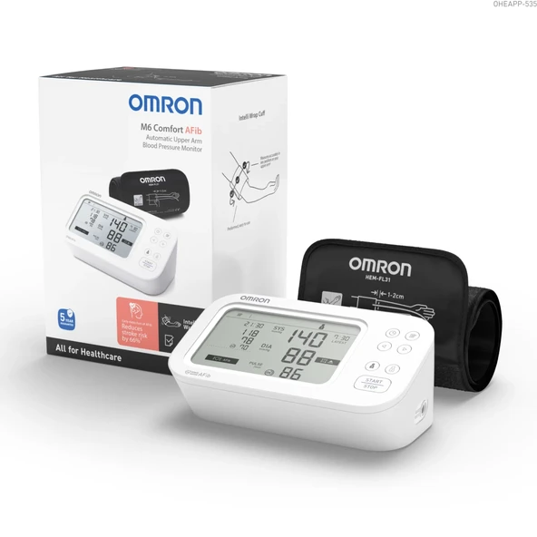 Omron M6 Comfort AFib HEM-7380-E Üst Koldan Ölçer Dijital Tansiyon Aleti