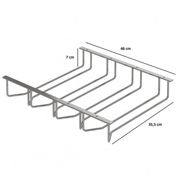 Starax Kadehlik 4Lü Krom ürün görseli