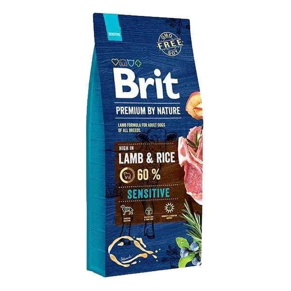 Brit Premium Sensitive Lamb Kuzu Etli Yetişkin Köpek Maması 15 KG ürün görseli