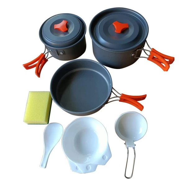 FreeCamp Alüminyum Kamp Tencere Seti - 2