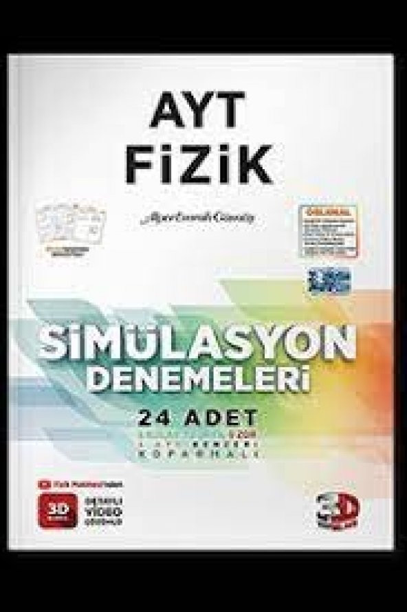 AYT Fizik Simülasyon Denemeleri Detaylı Video Çözümlü 3D Yayınları