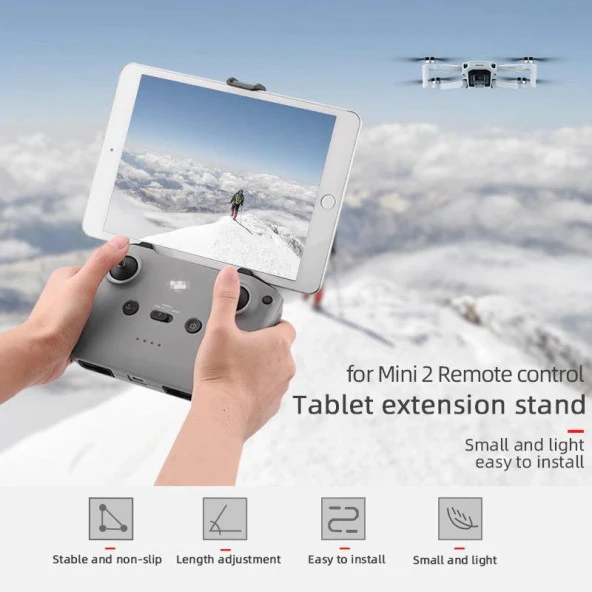 DJI Air2 Kumanda Tablet Tutucu ve Mikro Uzatma Kablosu - Resim 4