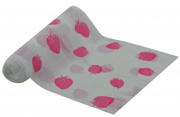 Kullan At Plastik Masa Örtüsü Su Yağ Geçirmez 100x150cm Sofra Kağıdı 15 Metre Çilek
