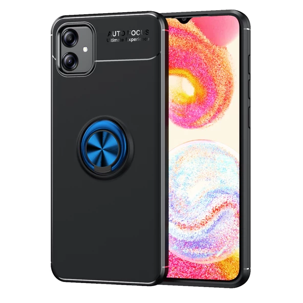 Galaxy A04E Kılıf Zore Ravel Yüzüklü Silikon Kılıf - 4