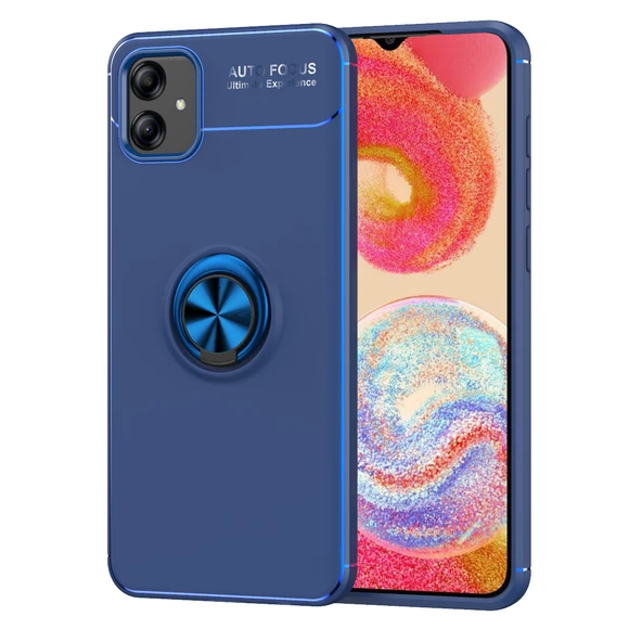 Galaxy A04E Kılıf Zore Ravel Yüzüklü Silikon Kılıf - 3