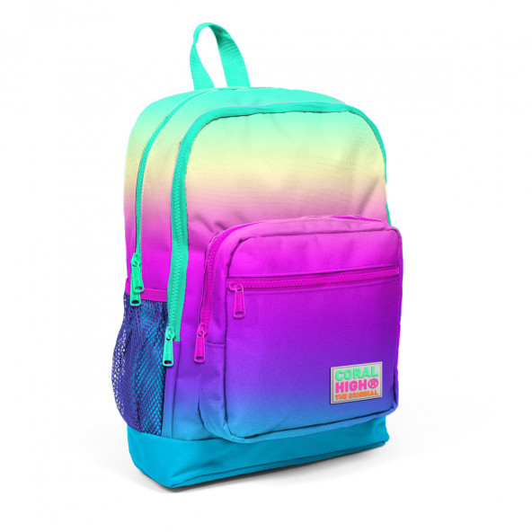 Coral High Kids Renk Geçişli Dört Bölmeli Okul Sırt Çanta Seti 3 ''lü 23710 - 2