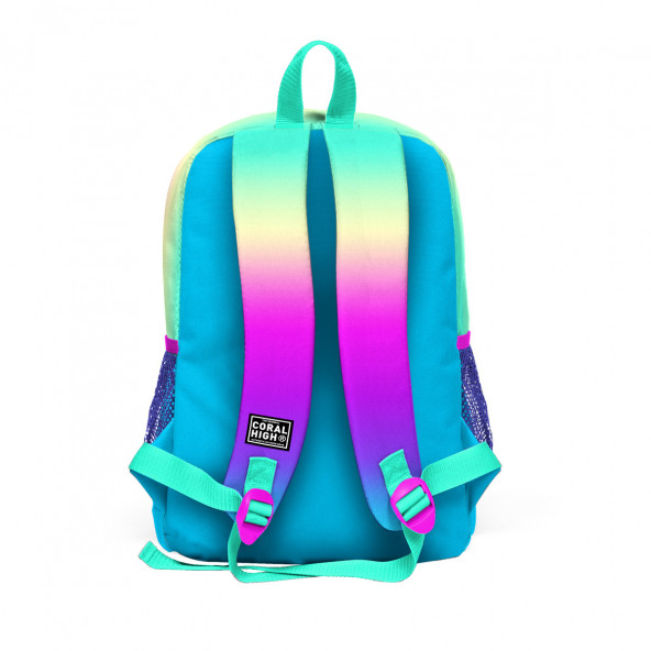 Coral High Kids Renk Geçişli Dört Bölmeli Okul Sırt Çanta Seti 3 ''lü 23710 - 4