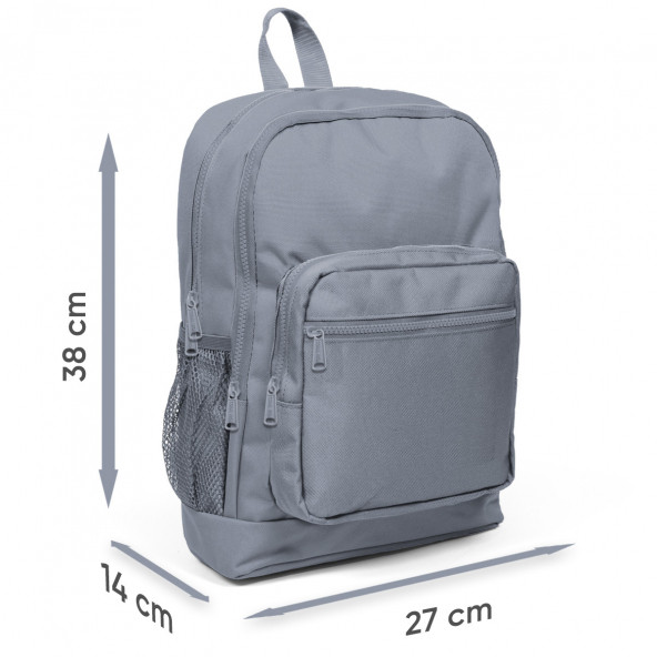 Coral High Kids Koyu Gri Siyah Kamuflaj Dinazor Desenli Dört Bölmeli Okul Sırt Çanta Seti 3''lü 23474 - 5