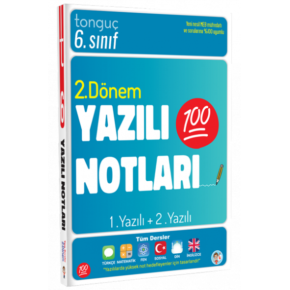 6. SINIF YAZILI NOTLARI 2. DÖNEM 1 VE 2. YAZILI TONGUÇ AKADEMİ