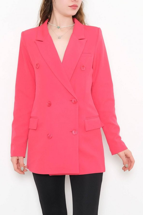 Blazer Ceket Fuşya - 9308.1174. - 3