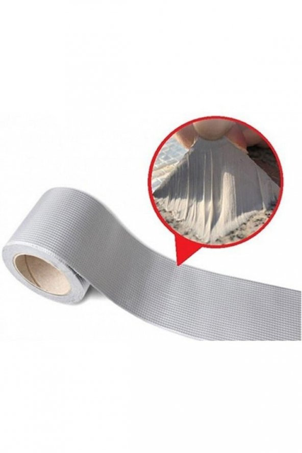 Çamur Bant Su Sızdırmaz aliminyüm izolasyon Tamir Çatlak Boru Bandı Isıya Dayanıklı 3 Metre x 10 cm - 2