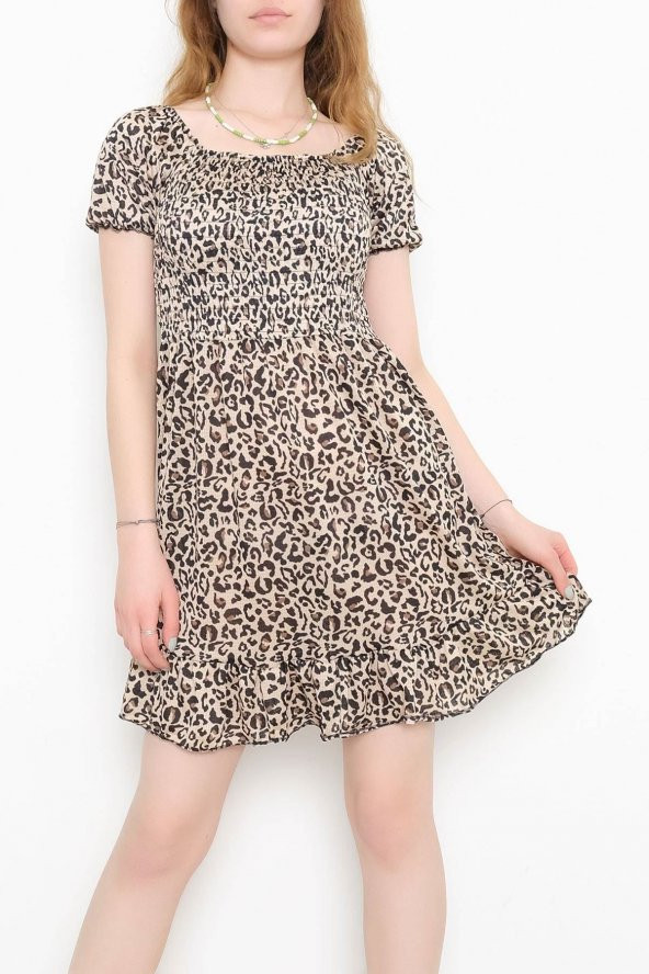 Gipeli Elbise Leopar - 889.1287. - 2