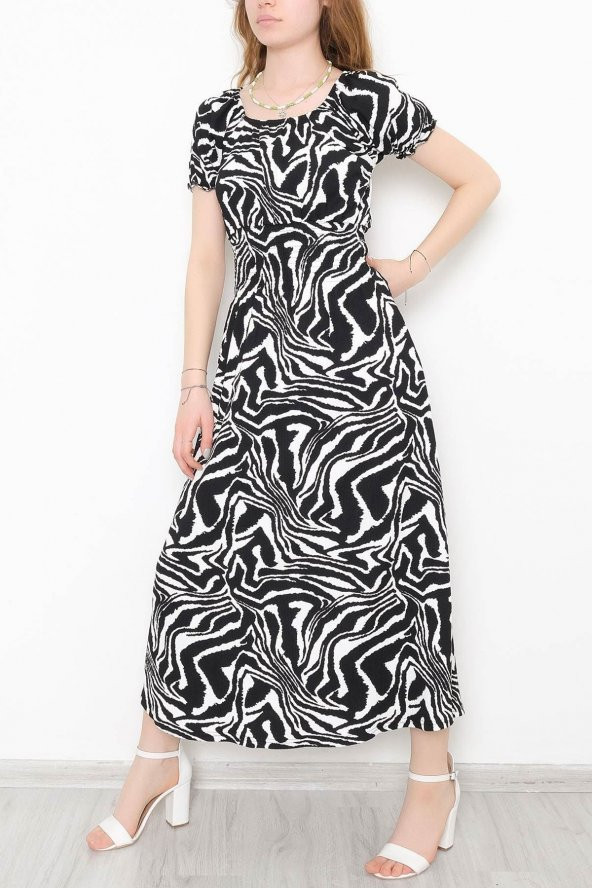 Desenli Bürümcük Elbise Zebra - 893.1287. - 3