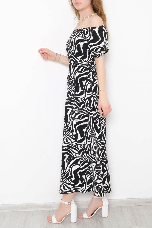 Desenli Bürümcük Elbise Zebra - 893.1287. - 4
