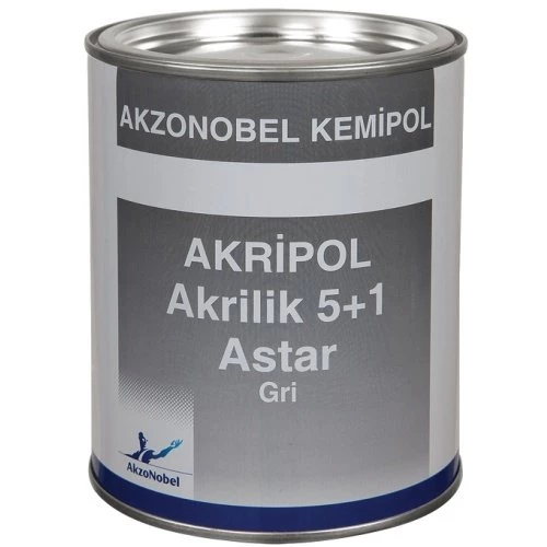 AkzoNobel Akripol 2k 5+1 Akrilik Astar Koyu Gri GL 1 Litre