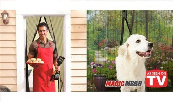 Mıknatıslı Kapı Sinekliği Siyah - 2