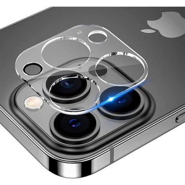 Vendas iPhone 14 Pro Max Uyumlu (14 Pro Max) Temperli Cam Şeffaf Kamera Lens Koruyucu