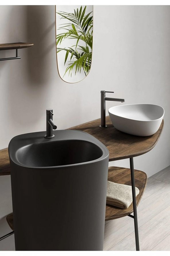 Vitra Origin Mat Siyah Large Yüksek Lavabo Bataryası A4255836WTC - Resim 2