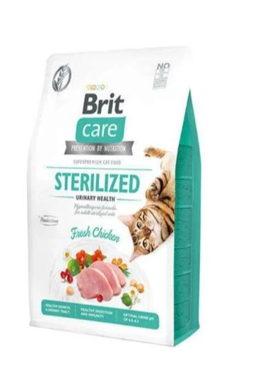 Brit Care Tahılsız Tavuk Etli Kısırlaştırılmış Urınary Destekli Yetişkin Kedi Maması 2 KG ürün görseli
