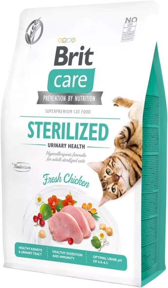 Brit Care Tahılsız Tavuk Etli Kısırlaştırılmış Urınary Destekli Yetişkin Kedi Maması 7 KG