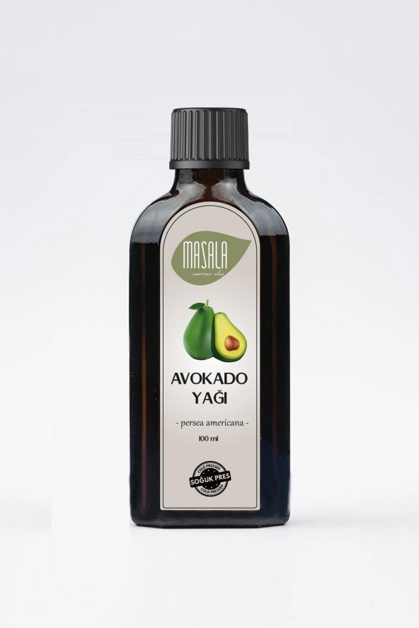 Masala Saf Avokado Yağı 100 ml. Soğuk Pres İçilebilir (Avocado Oil) - Resim 2