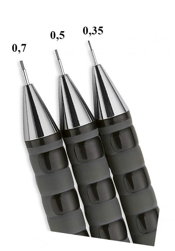 0.3 / 3.5 Mm Tikky Uçlu Kalem Siyah Renk 1 Adet Rotring Siyah Versatil Kalem 0,3 Mm Mekanik Uçlu Kalem - 2