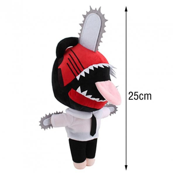 Testere Adam Denji Pochita Maskesi Oyuncak Peluş 25 CM - 4