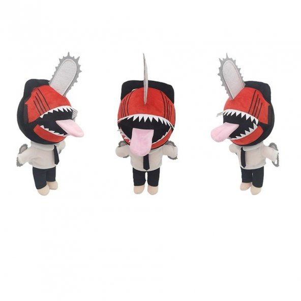 Testere Adam Denji Pochita Maskesi Oyuncak Peluş 25 CM - 5