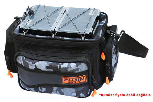 Fujin Black Camo Helper Bag - Balıkçı Çantası - 2