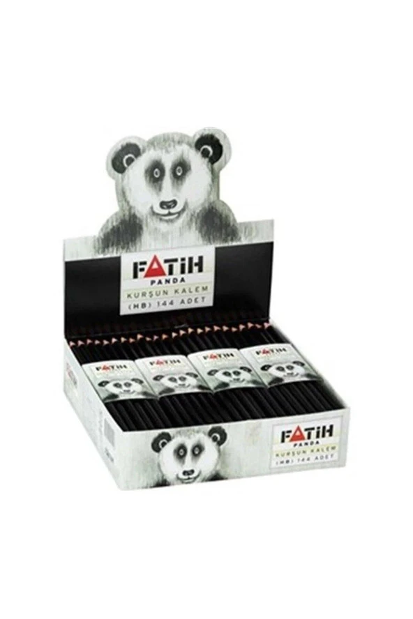 Fatih Kurşun Kalem Panda Yuvarlak Kurşun Kalem (144 Lü Paket)