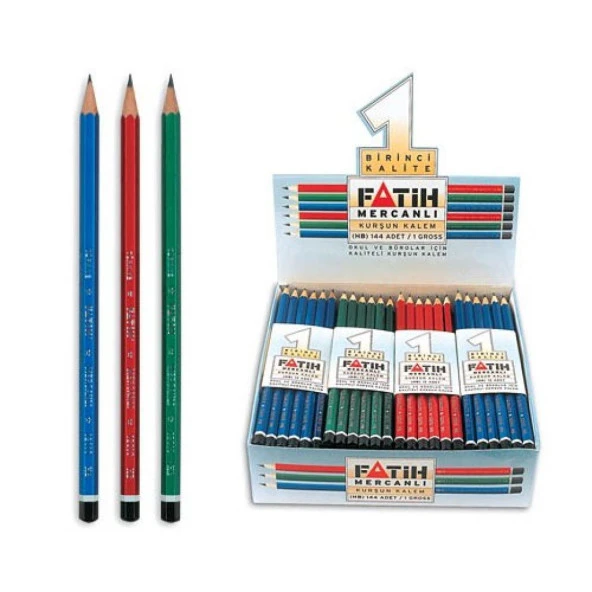 Fatih Kurşun Kalem Mercanlı Kurşun Kalem (144 Lü Paket)