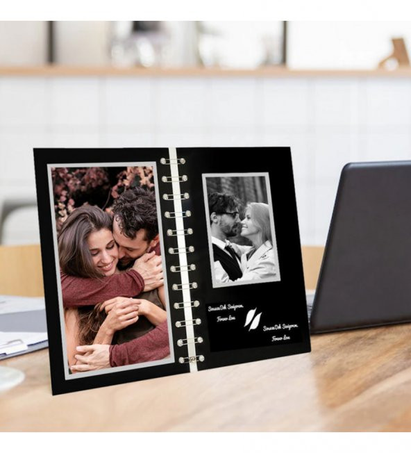 Kişiye Özel Fotoğraf Baskılı 2'li Forever Cam Fotoğraf Çerçevesi HK2583