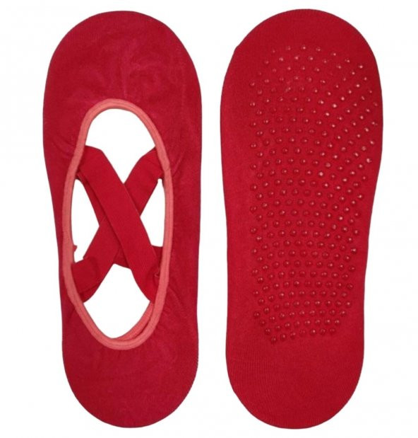 Kadın Kaydırmaz Silikon Tabanlı Yoga Plates ve Spor Çorabı - 11