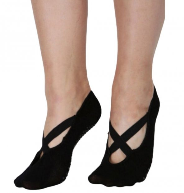 Kadın Kaydırmaz Silikon Tabanlı Yoga Plates ve Spor Çorabı - 12