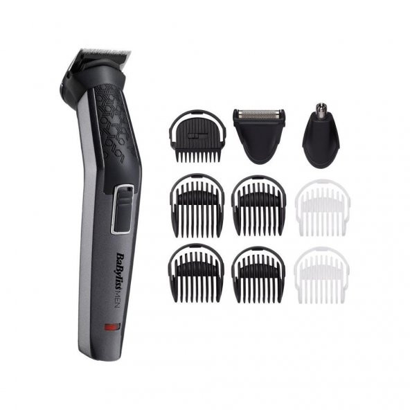 Babyliss MT727E 10 Başlıklı Carbon Titanium Saç Sakal ve Vücut Erkek Bakım Kiti