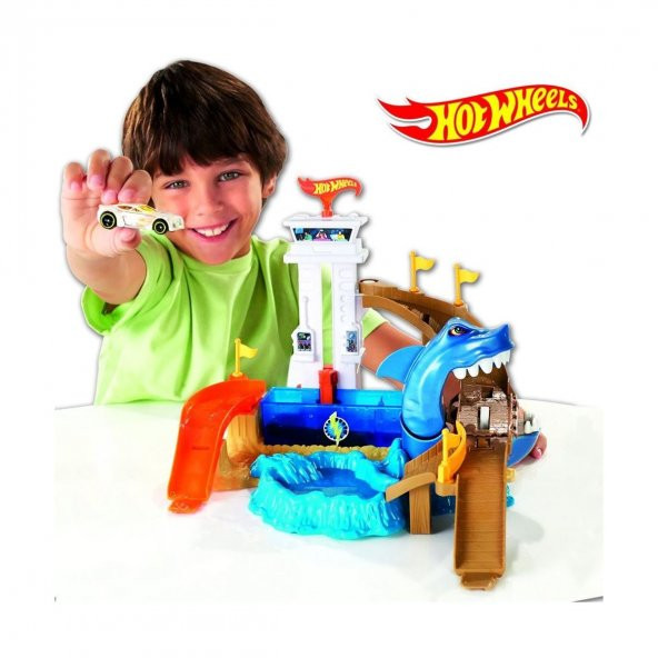 Orjinal Hot Wheels Renk Değiştiren Araçlar Sharky Yarış Seti ürün görseli