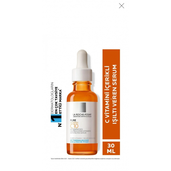 La Roche-Posay Pure Vitamin C10 30 ml Işıltı Veren Antioksidan Serum