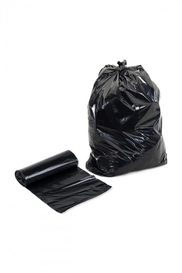 KUMSAL  J400 Siyah Çöp Poşeti 80x110 Rulo Çöp Poşeti 400 gr 10,LU - V - 3