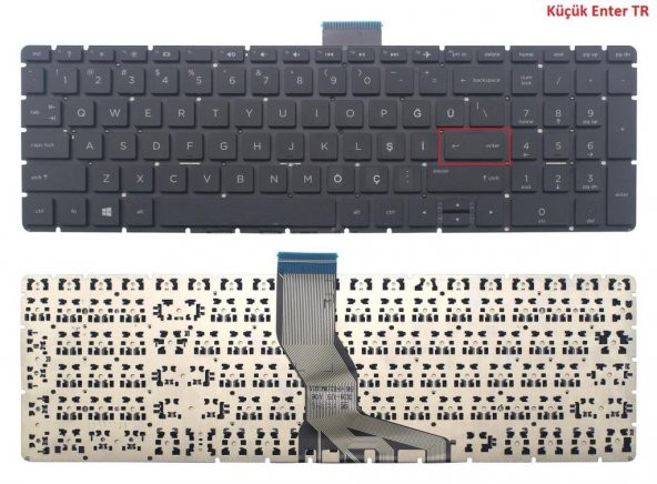 HP 15-Ra013Nt 3Qt54Ea Notebook Klavyesi (Siyah TR)