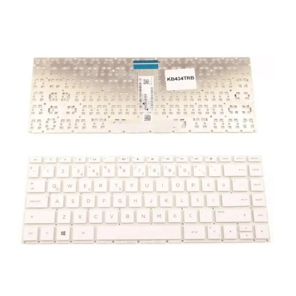 Hp Pavilion 14-CE0034TX, 14-CE1058WM Notebook Klavyesi Beyaz TR