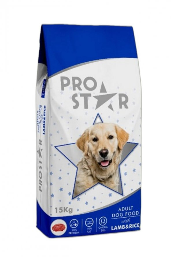 PRO STAR Prostar Lamb Rice Yetişkin Kuzulu Köpek Maması 15 kg - 1