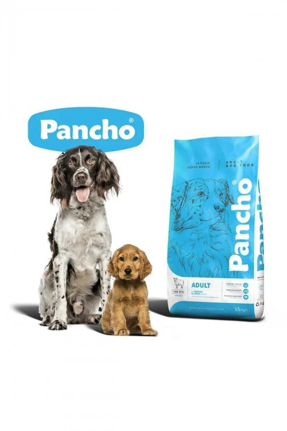 PANCHO Kuzu Etli Yetişkin Köpek Maması 15 kg