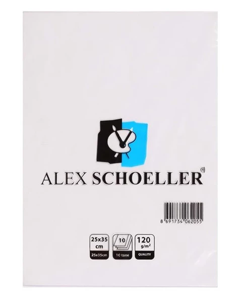 Alex Schoeller 25x35 cm Resim Kağıdı 10lu - 2