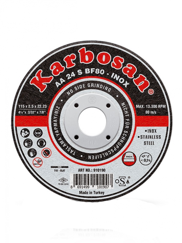Inox Kesme Diski (Karbosan 125x1.0x22.23)