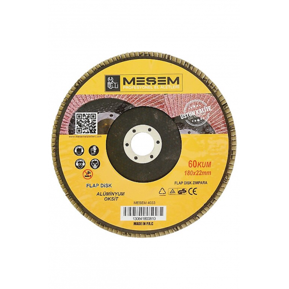 Flap Disk Zımpara (Meşem 115x22 mm. 60 KUM)