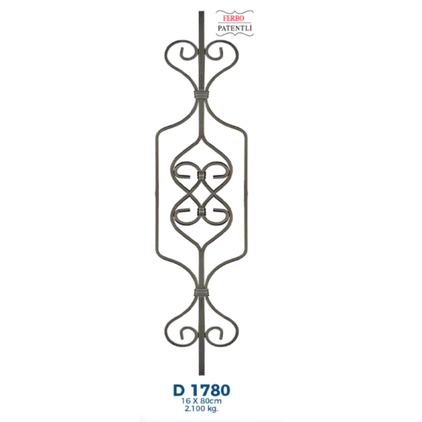 10 Adet Dekoratif Amaçlı Balkon / Kapı / Merdiven Korkuluk-Küpeşte Modeli ürün görseli